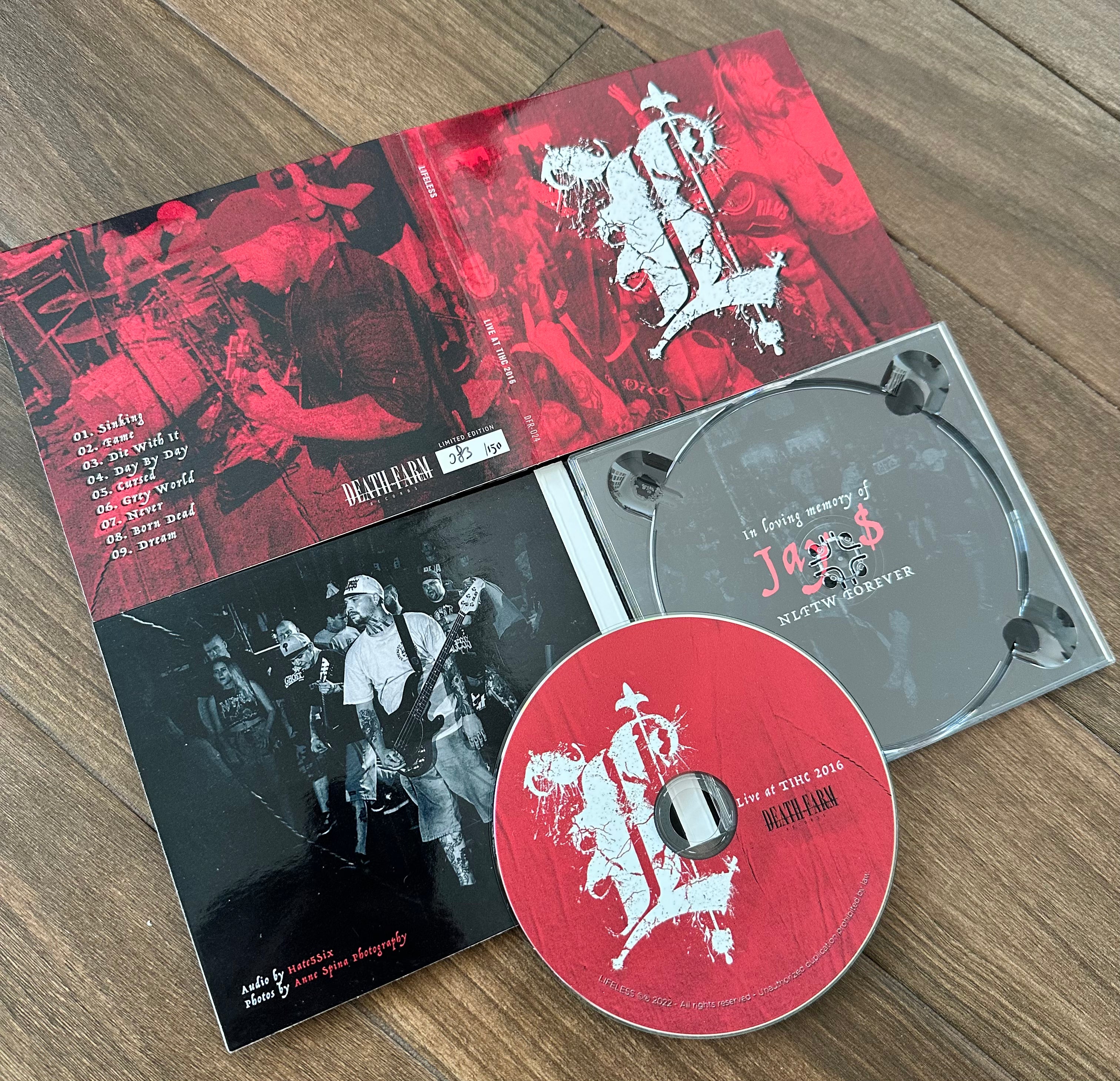 LIFELESS "Live At TIHC 2026" CD