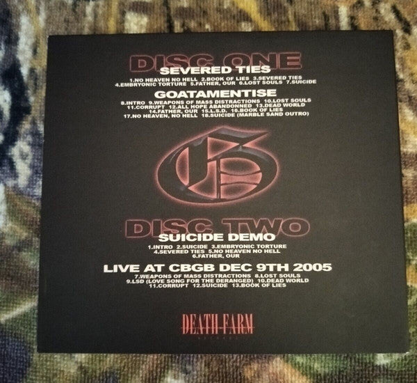 GOATAMENTISE "30th Anniversary Discography" CD